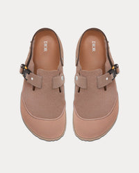 Tokio Mule Brown Nubuck Calfskin Slip Ons