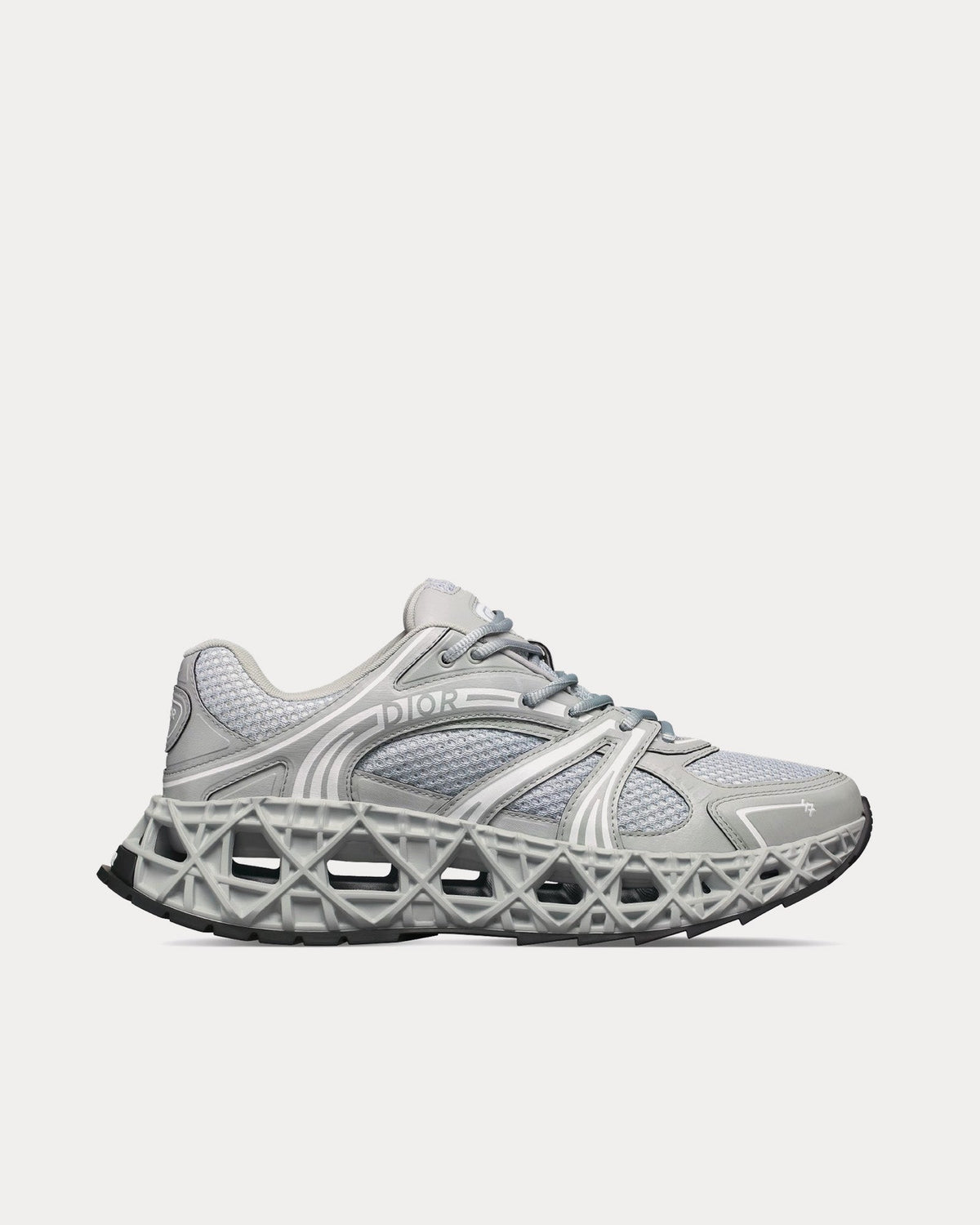 B35 NXXT Technical Fabric & Mesh Grey Low Top Sneakers