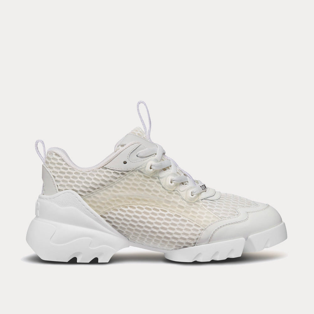 D-Connect White Low Top Sneakers