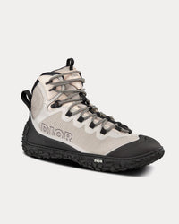 Diorizon Hiking Ankle Boot Gray Technical Mesh and Black Rubber High Top Sneakers