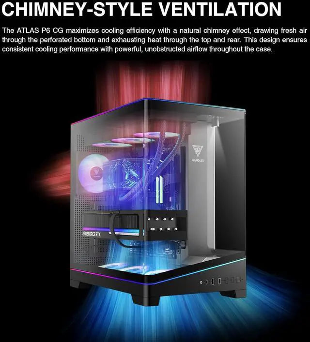 GAMDIAS Atlas P6 Mid-Tower Gaming Case