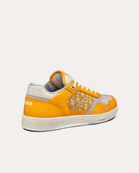 B27 Gold-Tone Smooth Calfskin and Dior Oblique Jacquard Low Top Sneakers