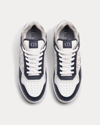 B27 Smooth Calfskin with Dior Oblique Jacquard Deep Blue / White Low Top Sneakers