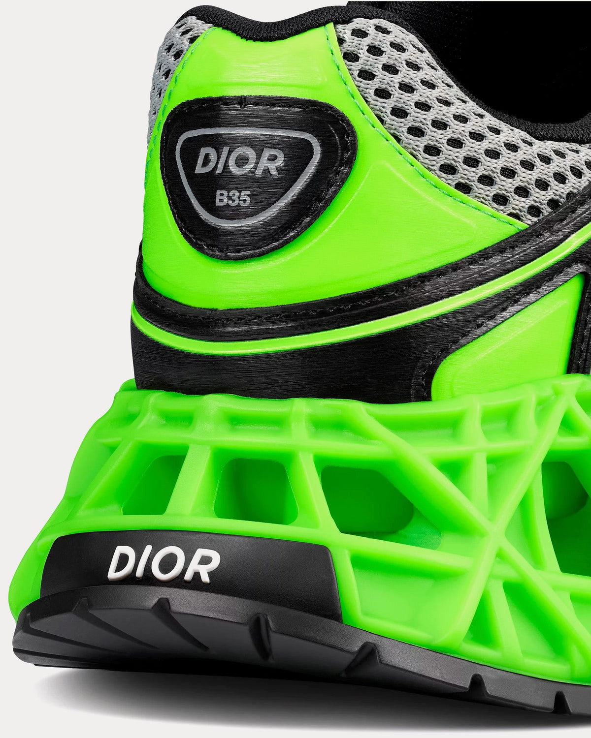 B35 NXXT Mesh Neon Green / Black Low Top Sneakers