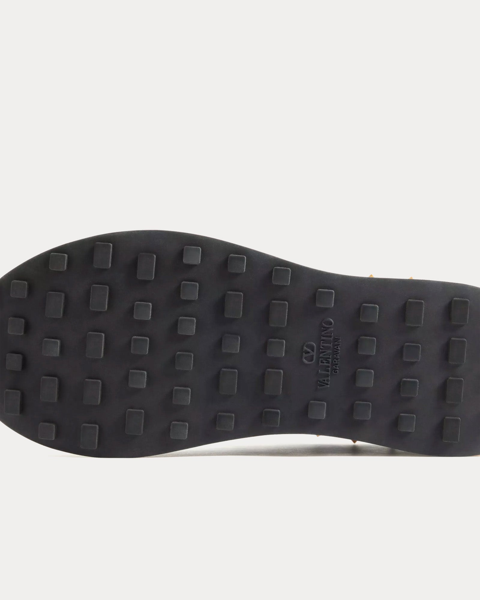 Stud Up Leather & Nylon Black Low Top Sneakers