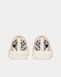 Walk'n'Dior Black and White Cotton with Dior Bandana Embroidery Low Top Sneakers