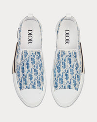 B23 Blue Dior Oblique Kasuri Jacquard Slip On Sneakers