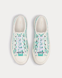 Dioriviera Walk'n'Dior Platform Cotton Embroidered with Aquamarina Toile de Jouy Sauvage Motif Low Top Sneakers