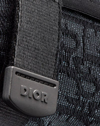 Alpha Black Dior Oblique Jacquard Sandals