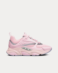 B22 Pink Technical Mesh and Smooth Calfskin Low Top Sneakers