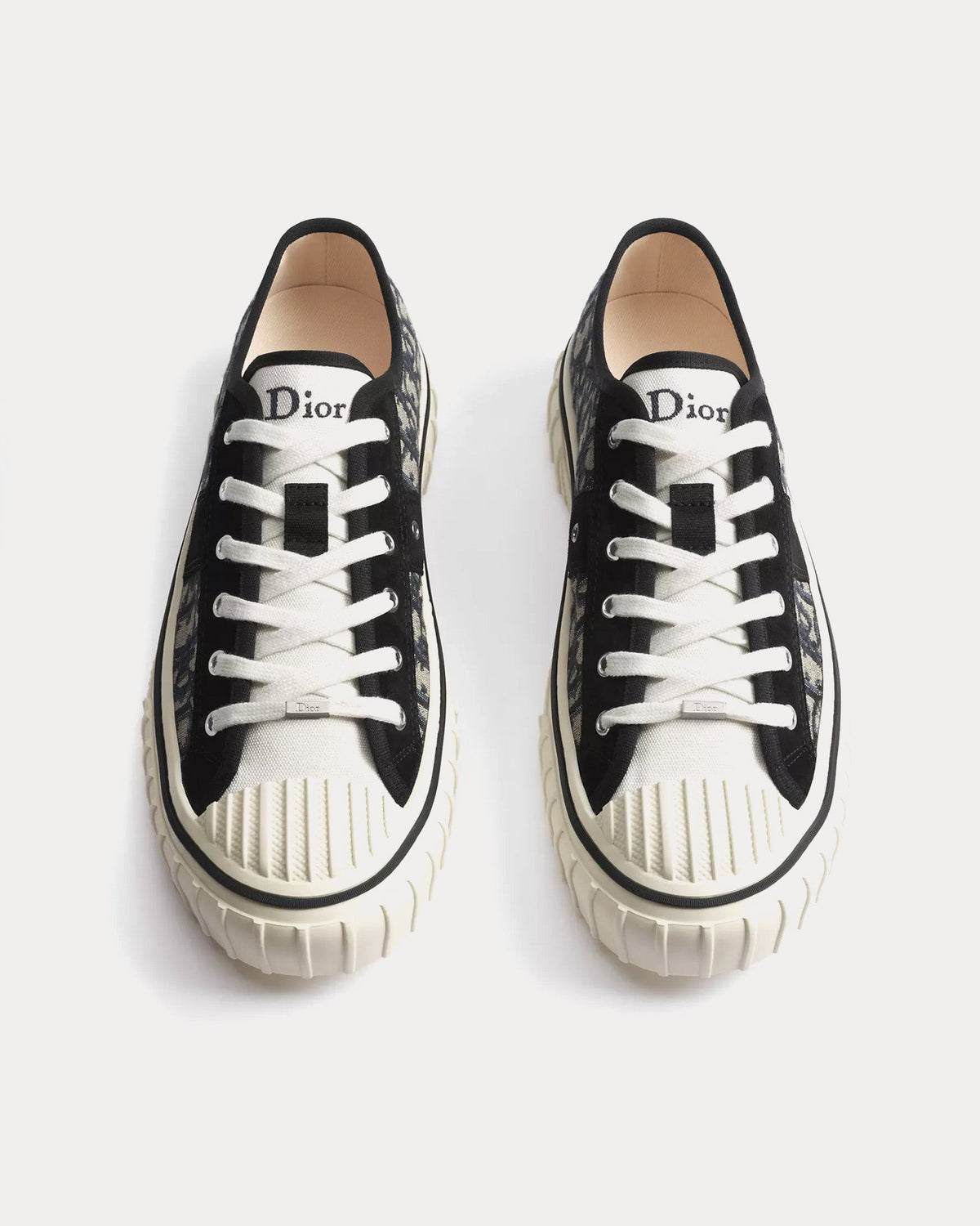 Hooper Beige / Blue Low Top Sneakers