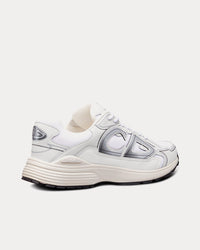 B30 White Mesh and Technical Fabric Low Top Sneakers