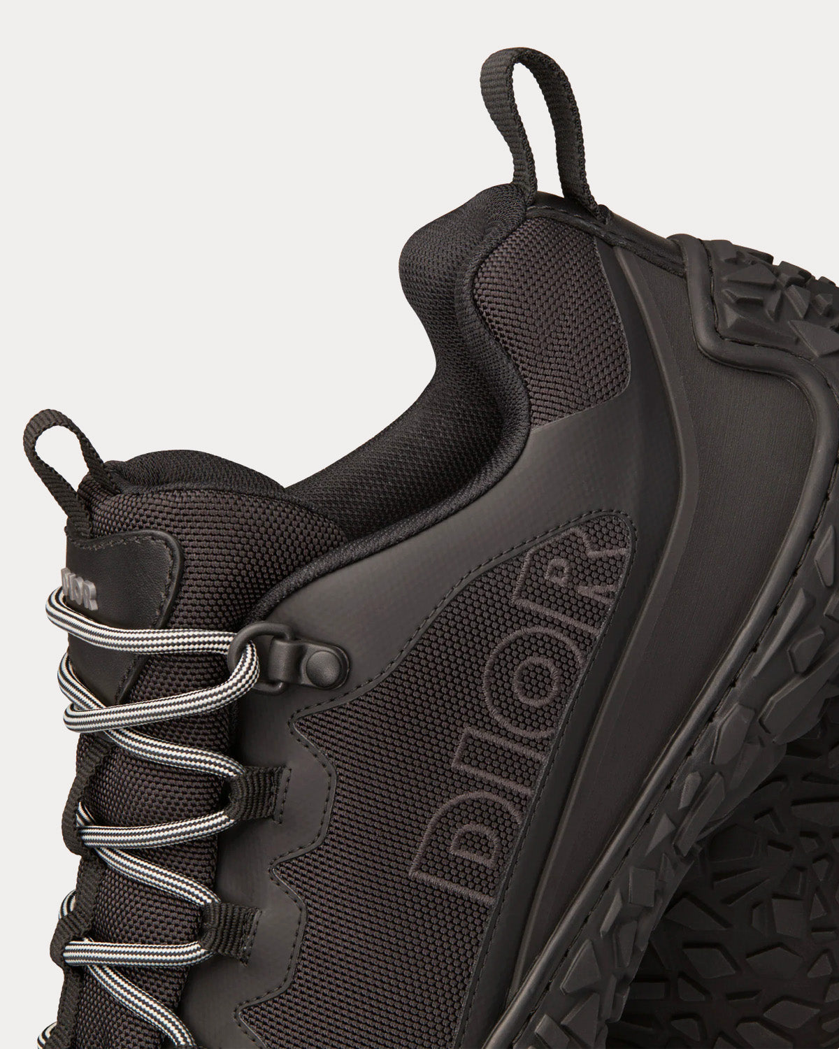 Diorizon Hiking Black Technical Mesh and Rubber Low Top Sneakers