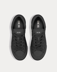B33 Black Grained Calfskin and Black Dior Gravity Leather Low Top Sneakers