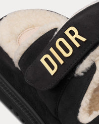Dioract Suede Goatskin Black Slides