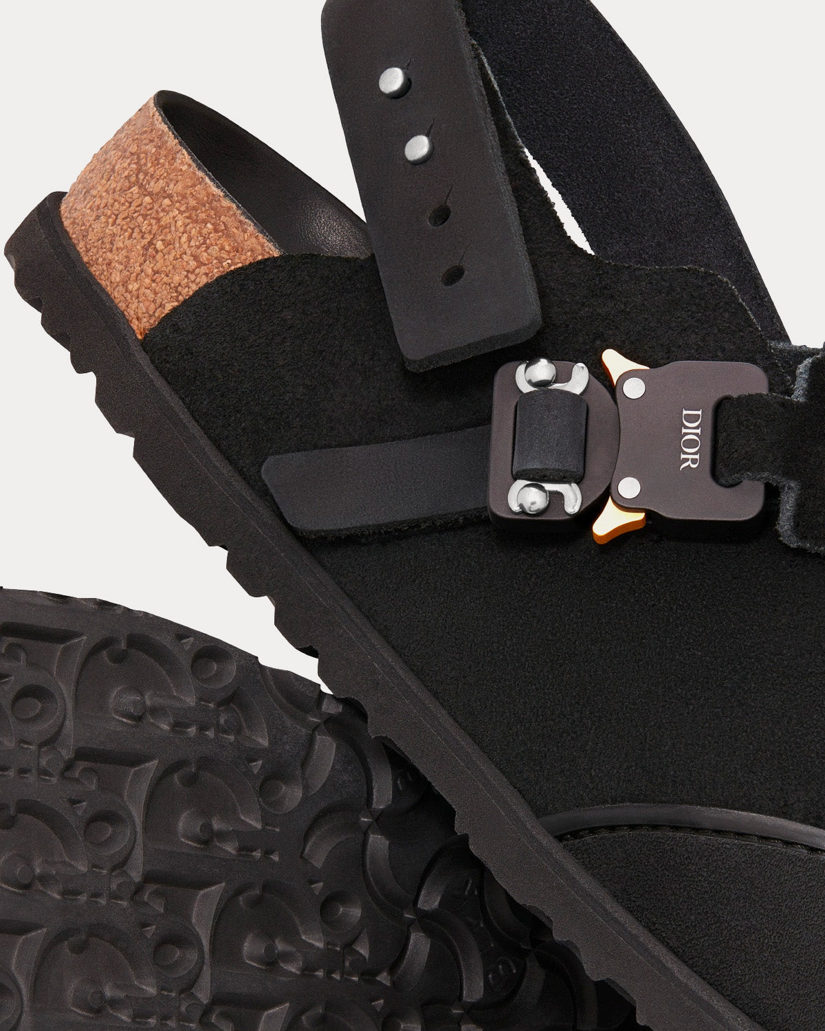 Tokio Black Nubuck Calfskin Mules
