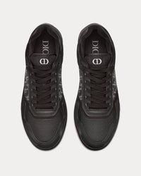 B27 Black Dior Oblique Galaxy Leather with Smooth Calfskin and Suede Low Top Sneakers