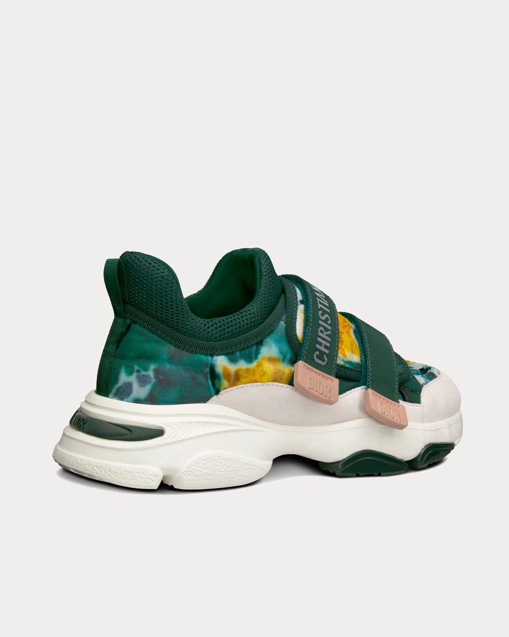 D-Wander Cypress Green Camouflage Tie & Dior Technical Fabric Low Top Sneakers