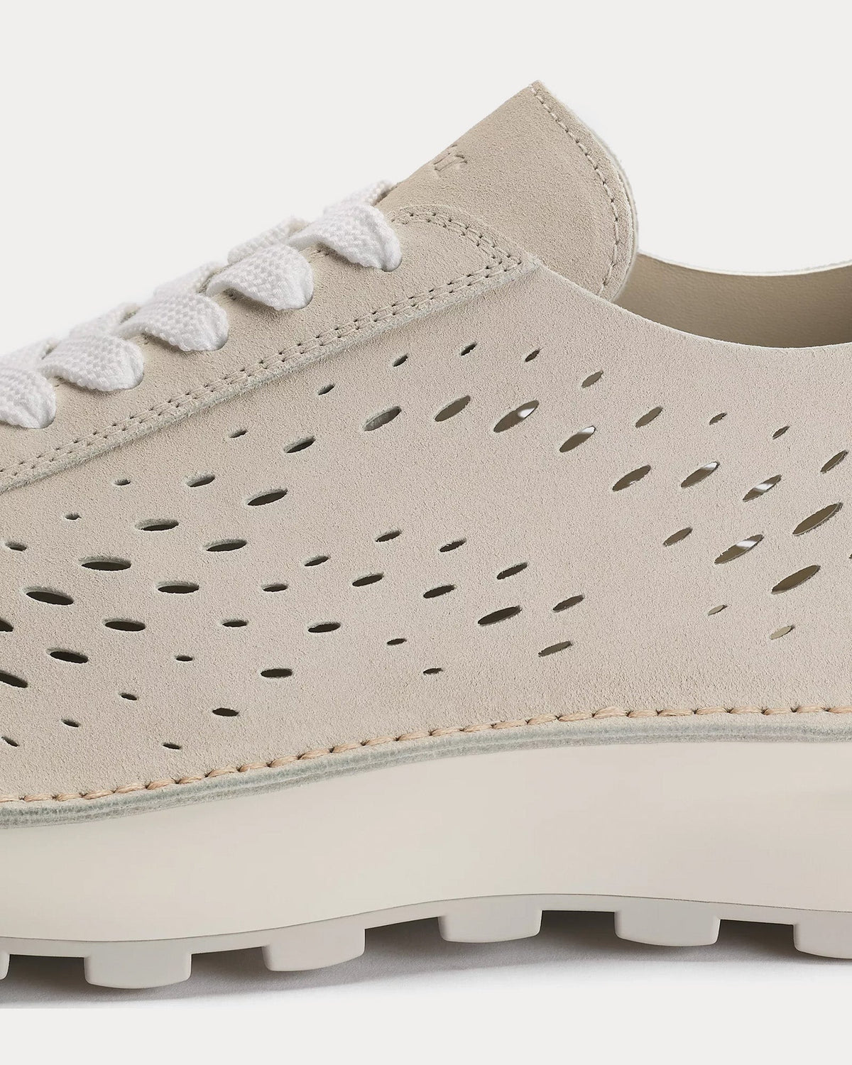 Squash Suede Cream Low Top Sneakers