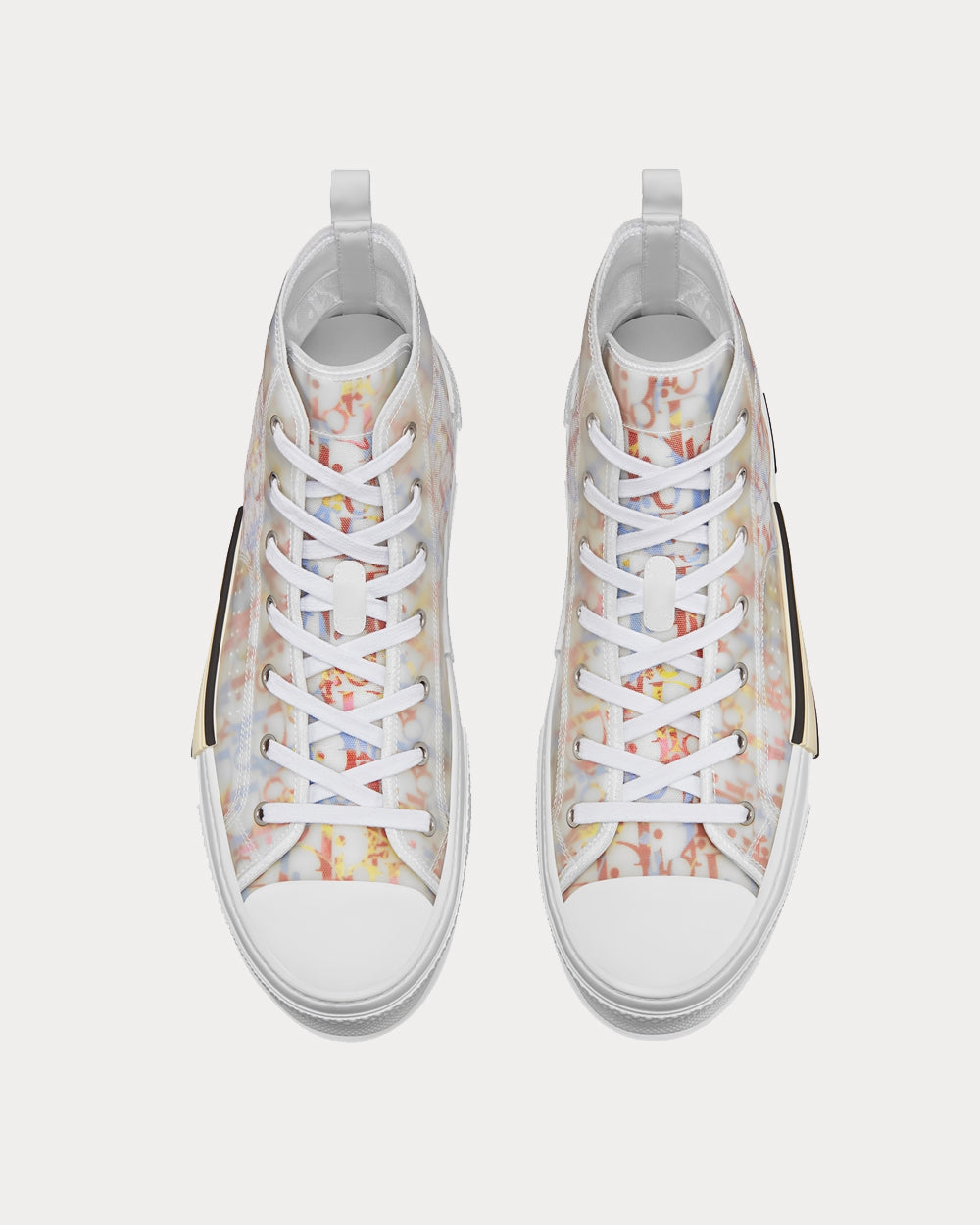 B23 Multicolor Dior Oblique Canvas High Top Sneakers