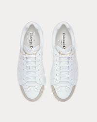 Star White Calfskin and Suede Low Top Sneakers