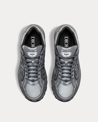 B30 Light Gray Technical Mesh and Gray Brilliant-Finish Technical Fabric Low Top Sneakers