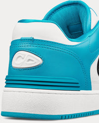 B57 Blue and White Smooth Calfskin with Beige and Black Dior Oblique Jacquard Low Top Sneakers