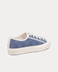 Walk'n'Dior Blue Faded Cannage Embroidered Denim Low Top Sneakers