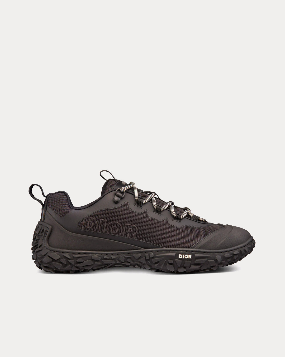 Diorizon Hiking Black Technical Mesh and Rubber Low Top Sneakers
