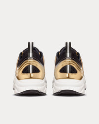 B22 Technical Mesh & Laminated Calfskin Gold-Tone / White / Black Low Top Sneakers