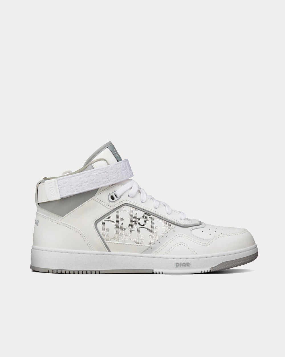 B27 Dior Oblique Galaxy White High Top Sneakers