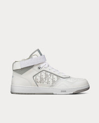 B27 Dior Oblique Galaxy White High Top Sneakers