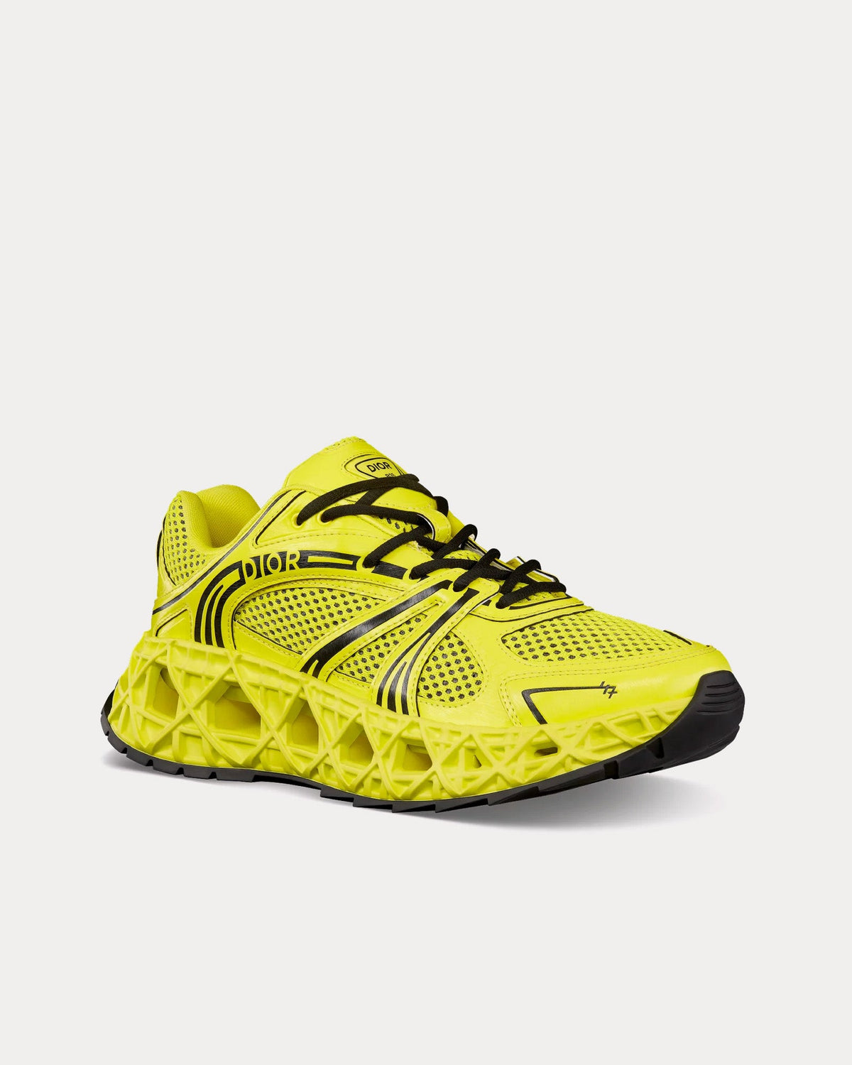 B35 NXXT Yellow Technical Fabric and Yellow Technical Mesh Low Top Sneakers