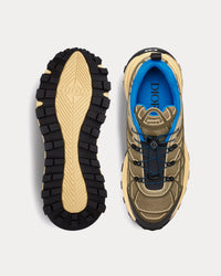 B31 Runner Technical Mesh & Rubber with Warped Cannage Motif Brown / Khaki Low Top Sneakers