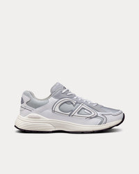 B30 Gray Mesh and White Technical Fabric Low Top Sneakers