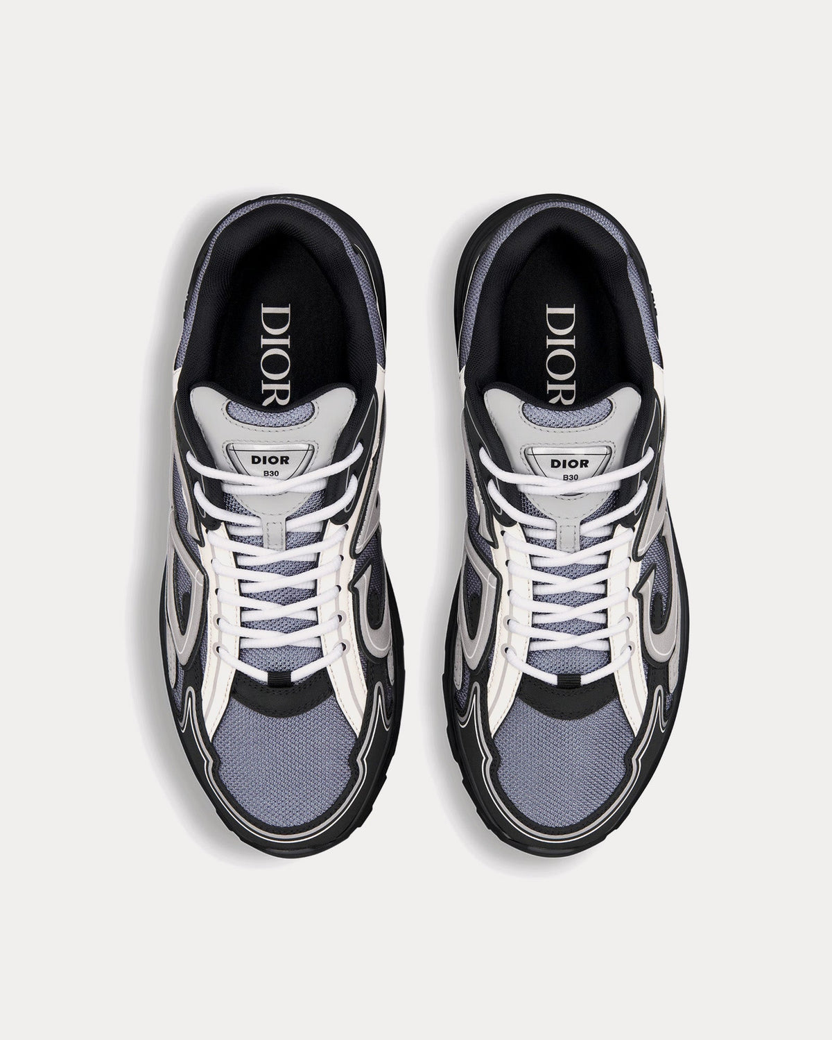 B30 Mesh & Technical Fabric Blue / Gray / White / Black Low Top Sneakers