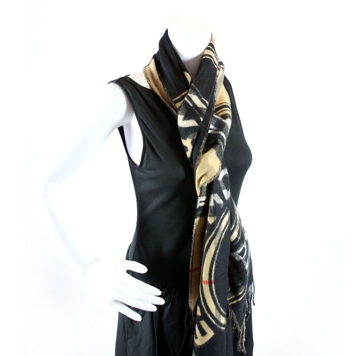 Montage Logo Cashmere Scarf