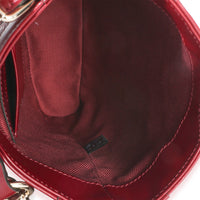 Red Multicolor Monogram Grained Calfskin Mini Shadow Bucket Bag