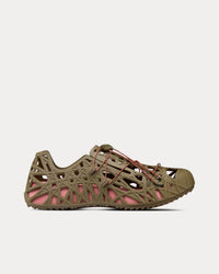 Dior Warp Khaki Cosmo Rubber with Warped Cannage Motif Sandals