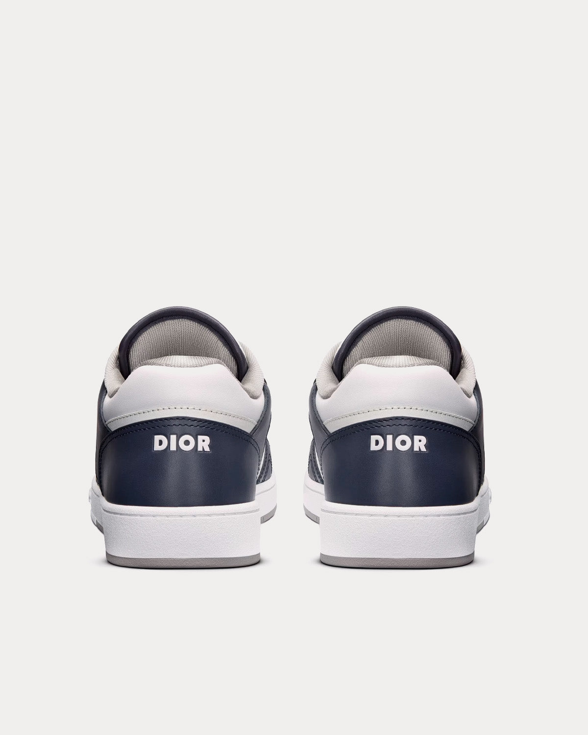 B27 Smooth Calfskin with Dior Oblique Jacquard Deep Blue / White Low Top Sneakers