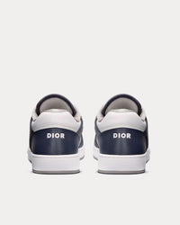 B27 Smooth Calfskin with Dior Oblique Jacquard Deep Blue / White Low Top Sneakers