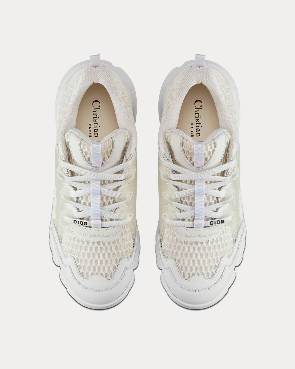 D-Connect White Low Top Sneakers