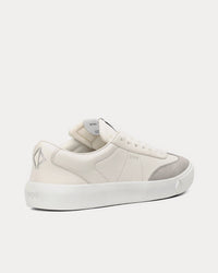 B101 Cream Smooth Calfskin and Greige Nubuck Low Top Sneakers