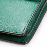400249 Dionysus Leather Shoulder Small Green