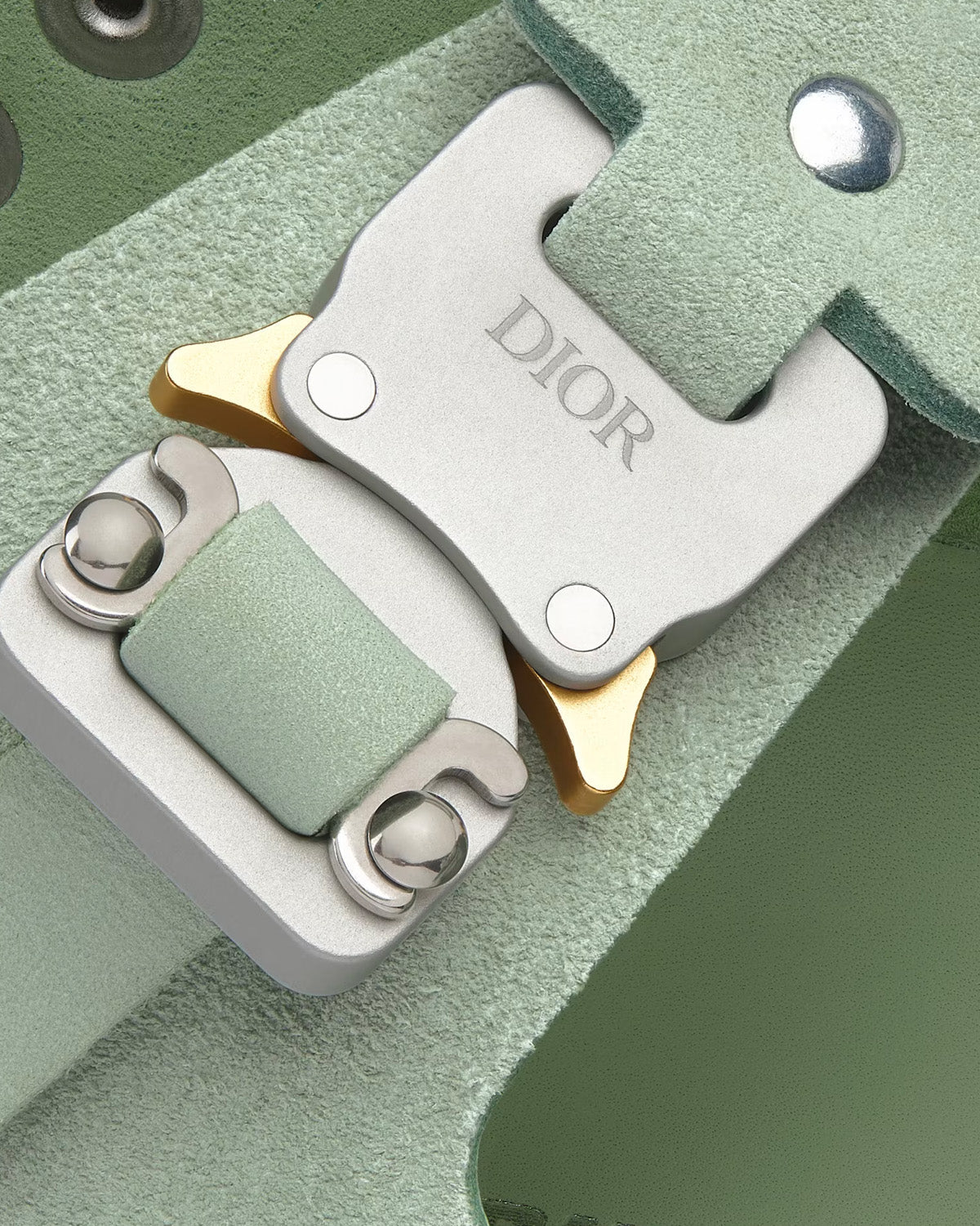 Milano Pastel Green Nubuck Calfskin Sandals