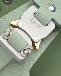 Milano Pastel Green Nubuck Calfskin Sandals