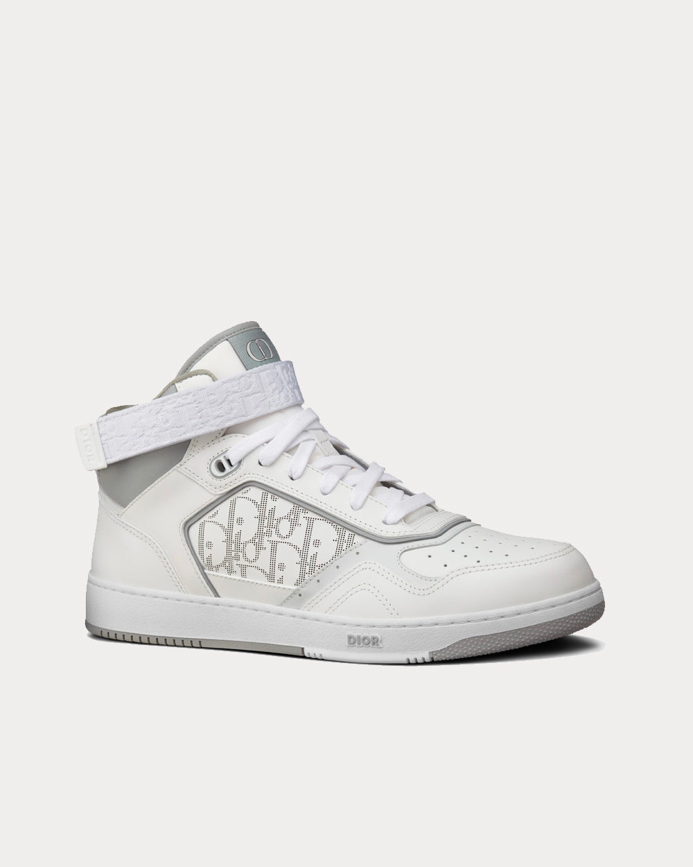 B27 Dior Oblique Galaxy White High Top Sneakers