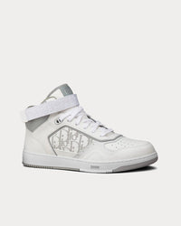 B27 Dior Oblique Galaxy White High Top Sneakers