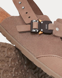 Tokio Mule Brown Nubuck Calfskin Slip Ons