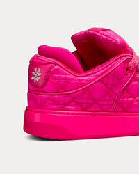 B9S Skater Limited And Numbered Edition Fuchsia Kumo Cannage Satin Low Top Sneakers